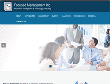Tablet Screenshot of focusedmgmtinc.com